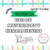 SECUENCIA uso de diferentes materiales y herramientas
